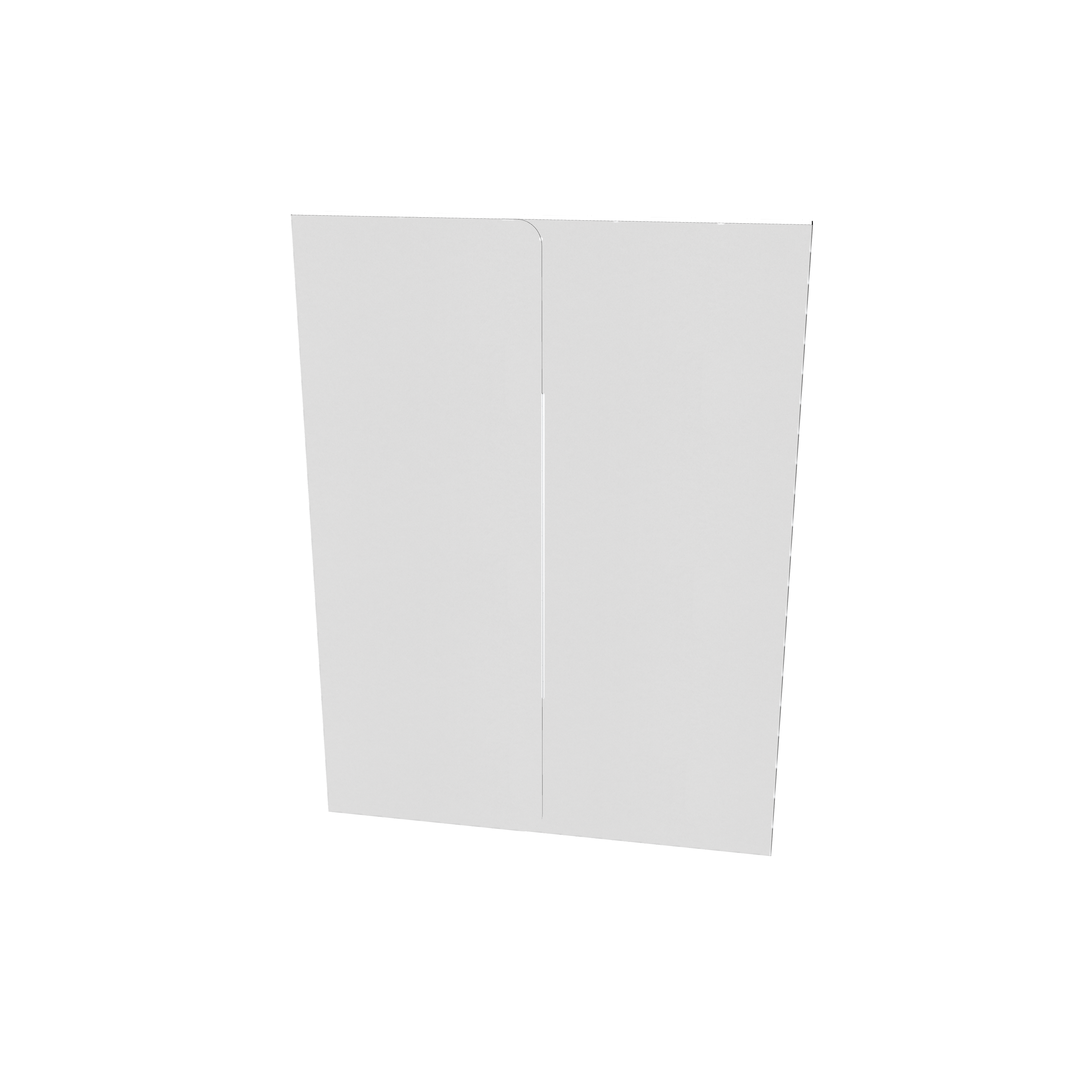 Cardboard folder — White paperboard
