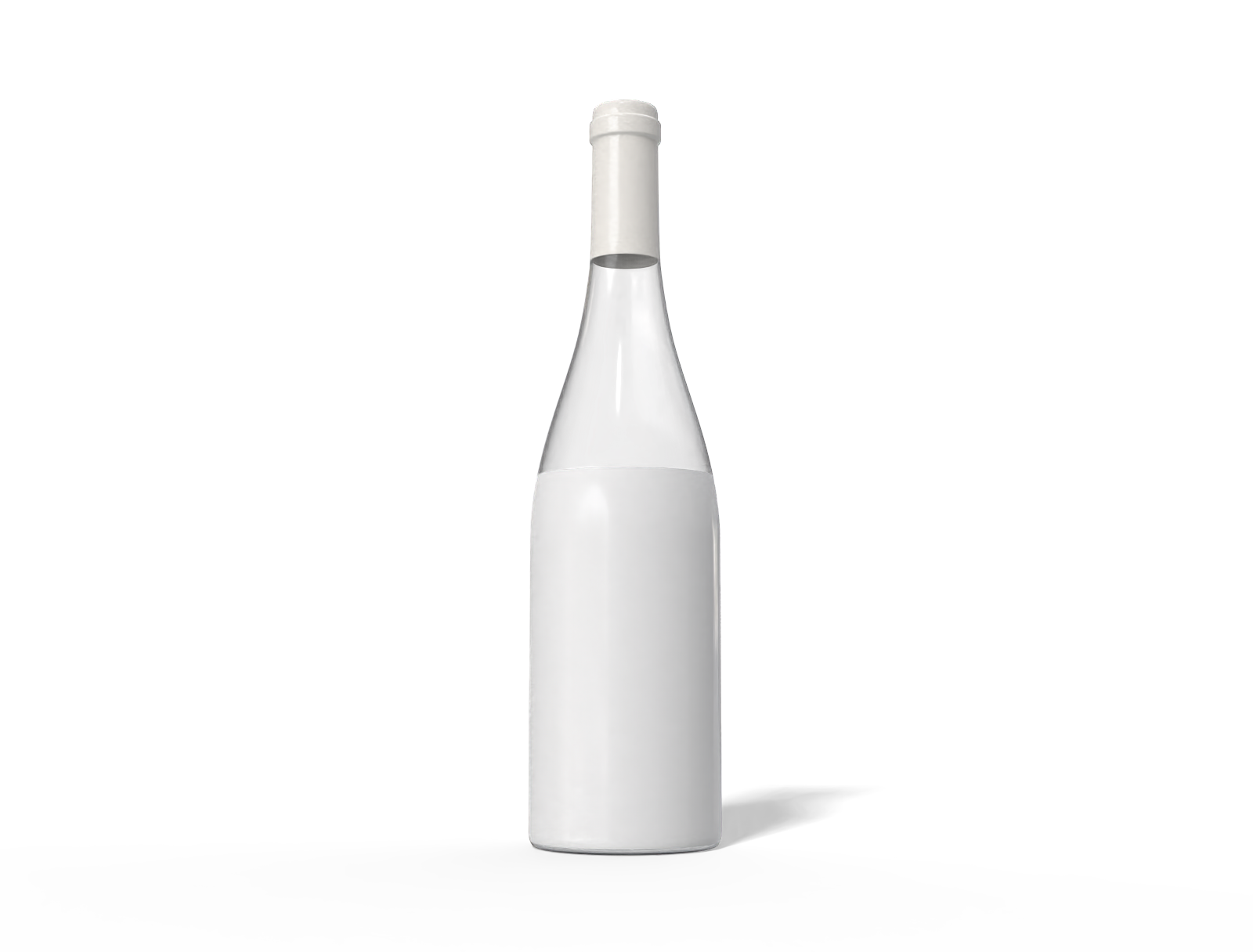 750 ml champagne bottle — Glossy glass