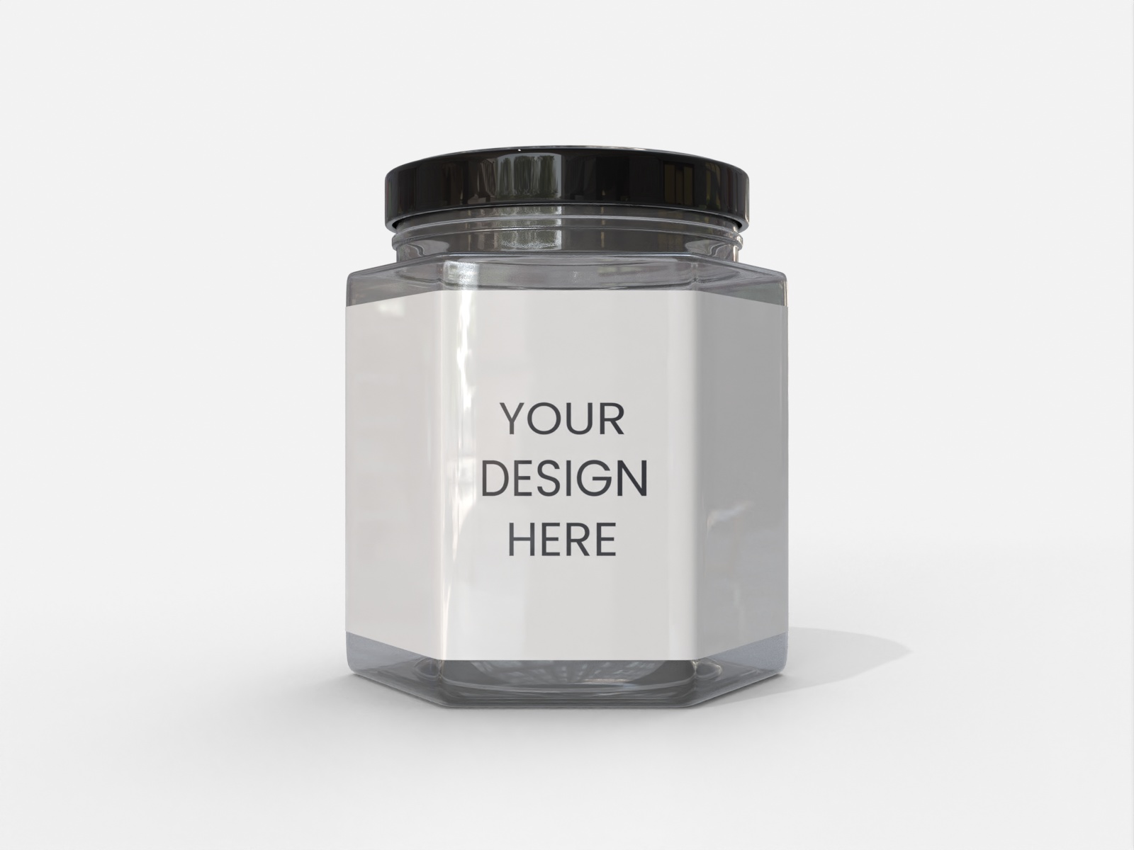 Honey jar — Glossy glass