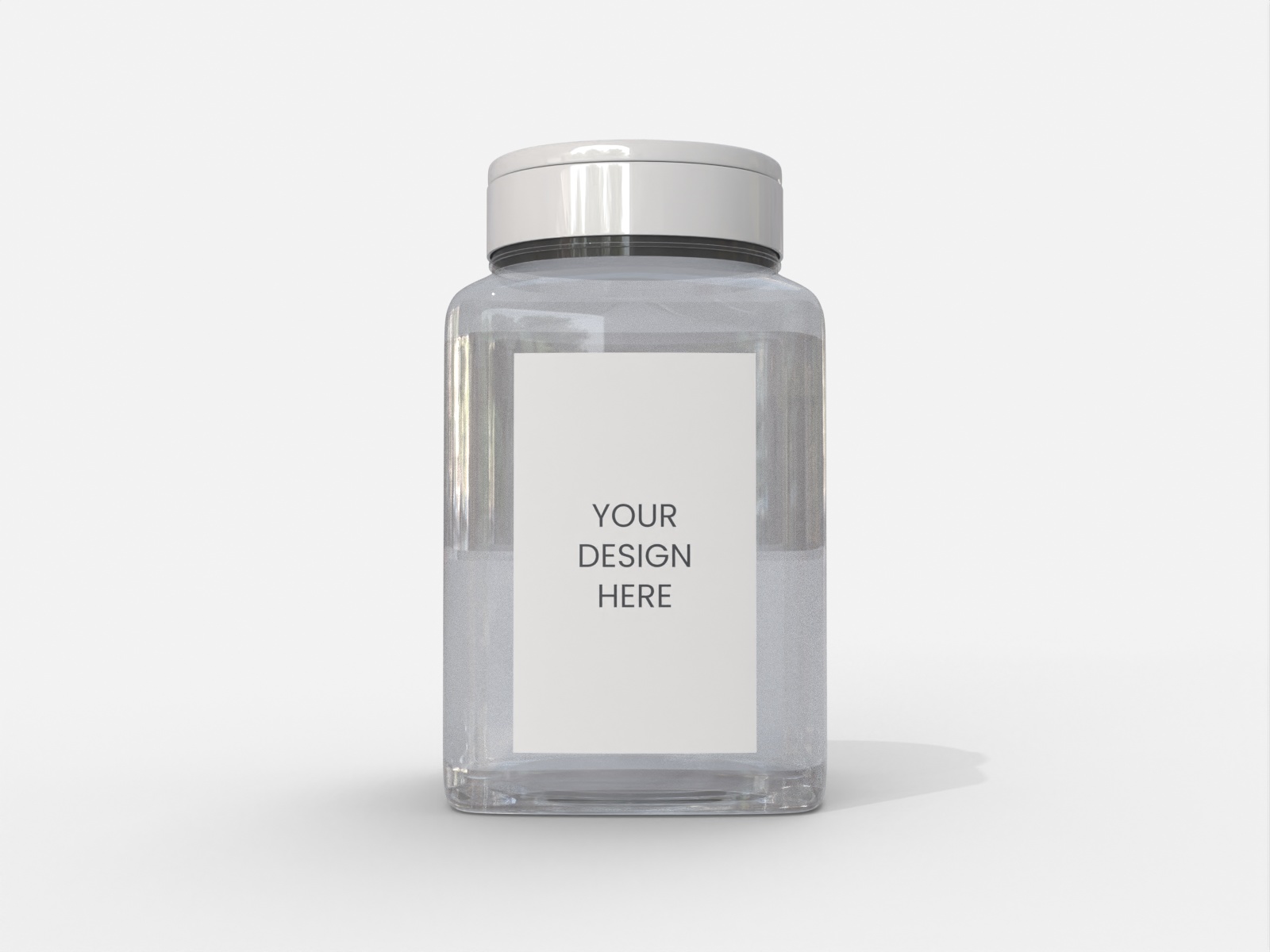 Plastic honey jar — Clear glossy plastic