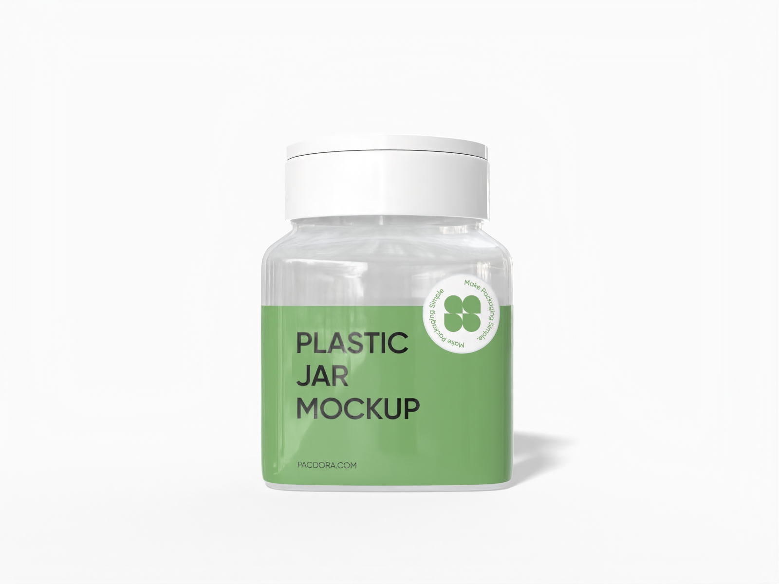 Plastic jar — Glossy plastic