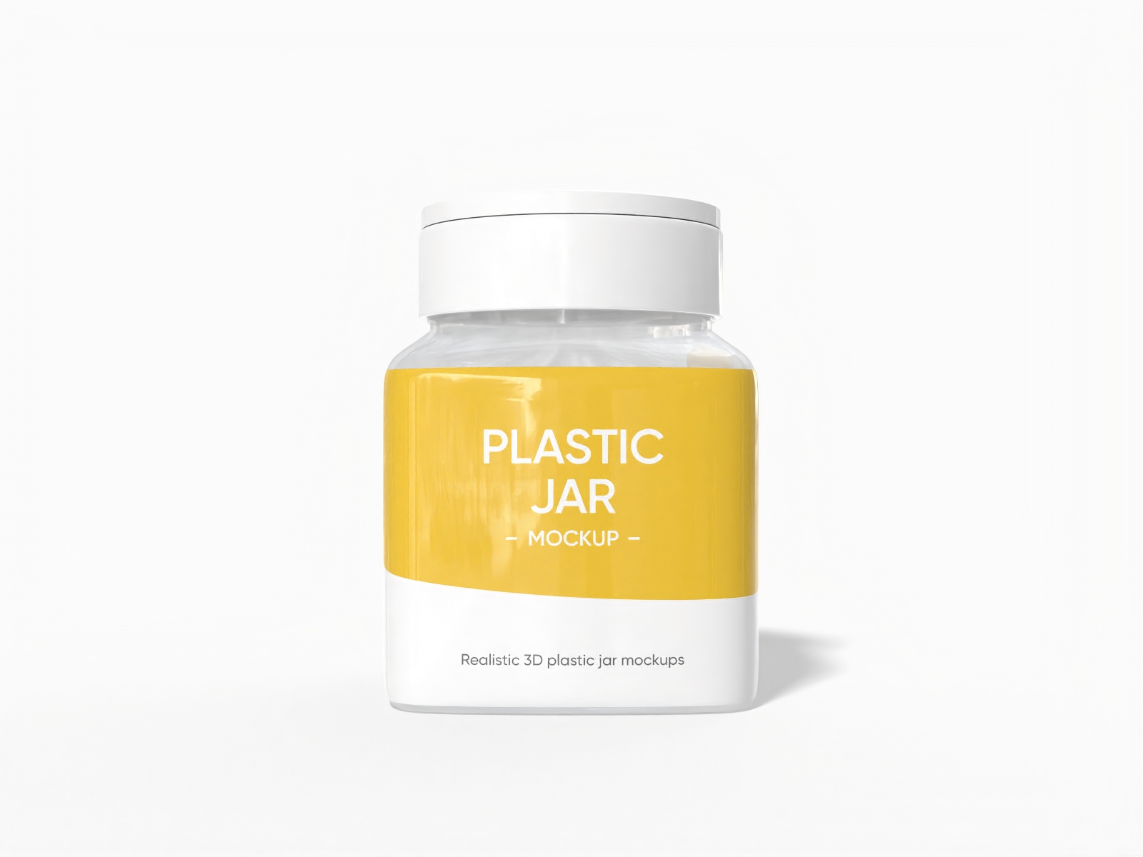 Plastic jar — Glossy plastic