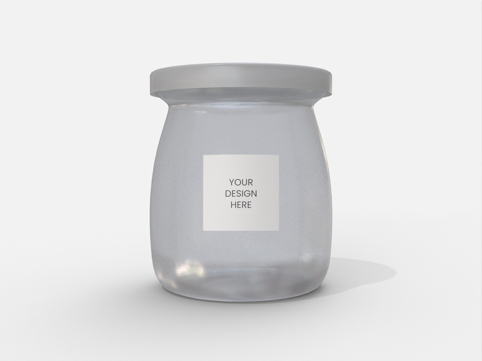 Small honey jar — Matte glass
