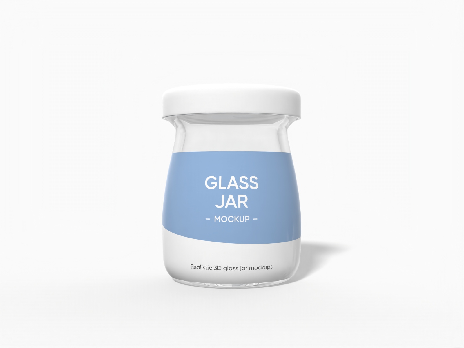 Glass jar — Glossy glass