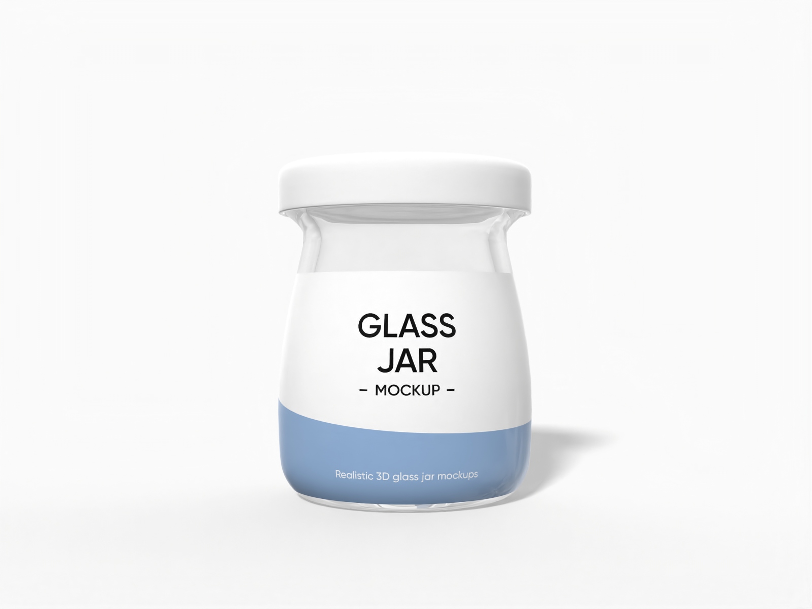 Glass jar — Glossy glass