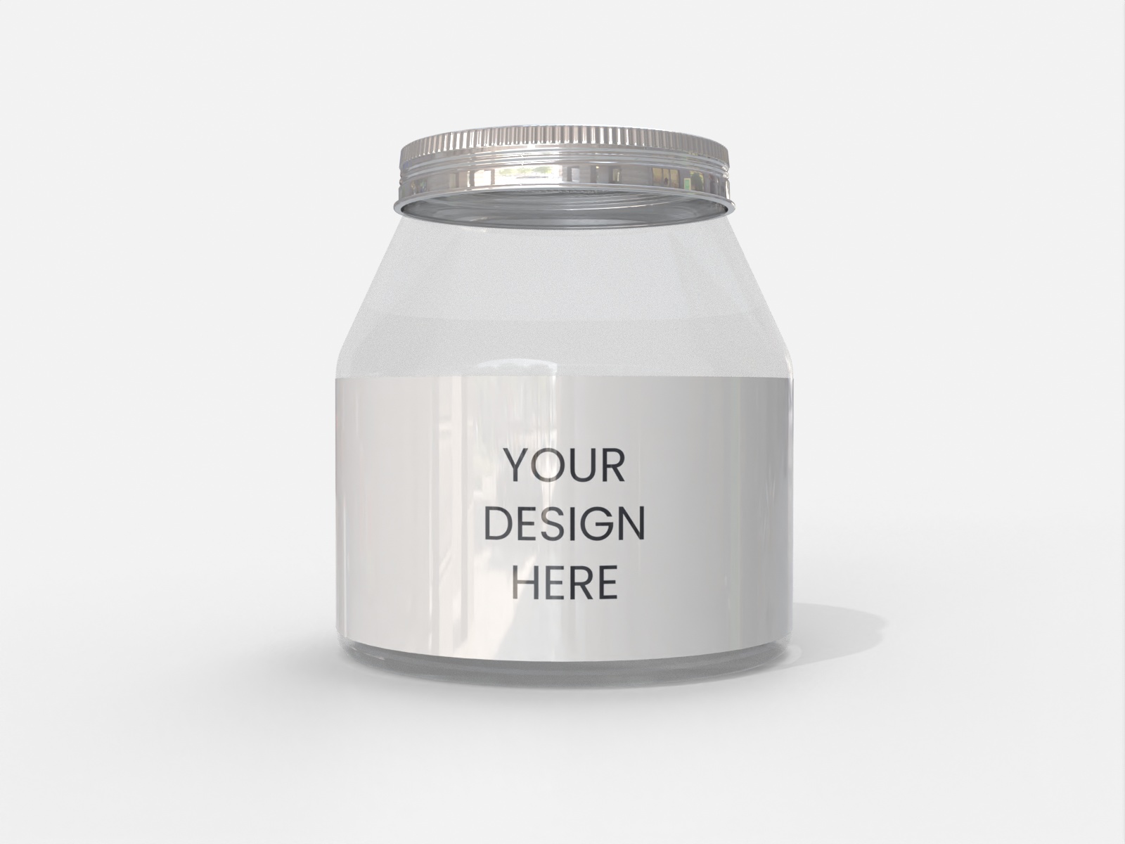 Glass honey jar — Glossy plastic