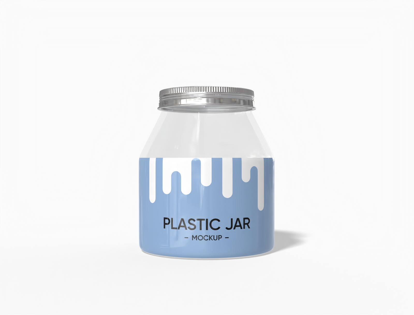 Plastic jar — Glossy plastic