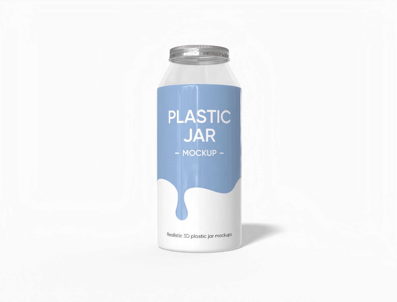 Plastic jar — Glossy plastic