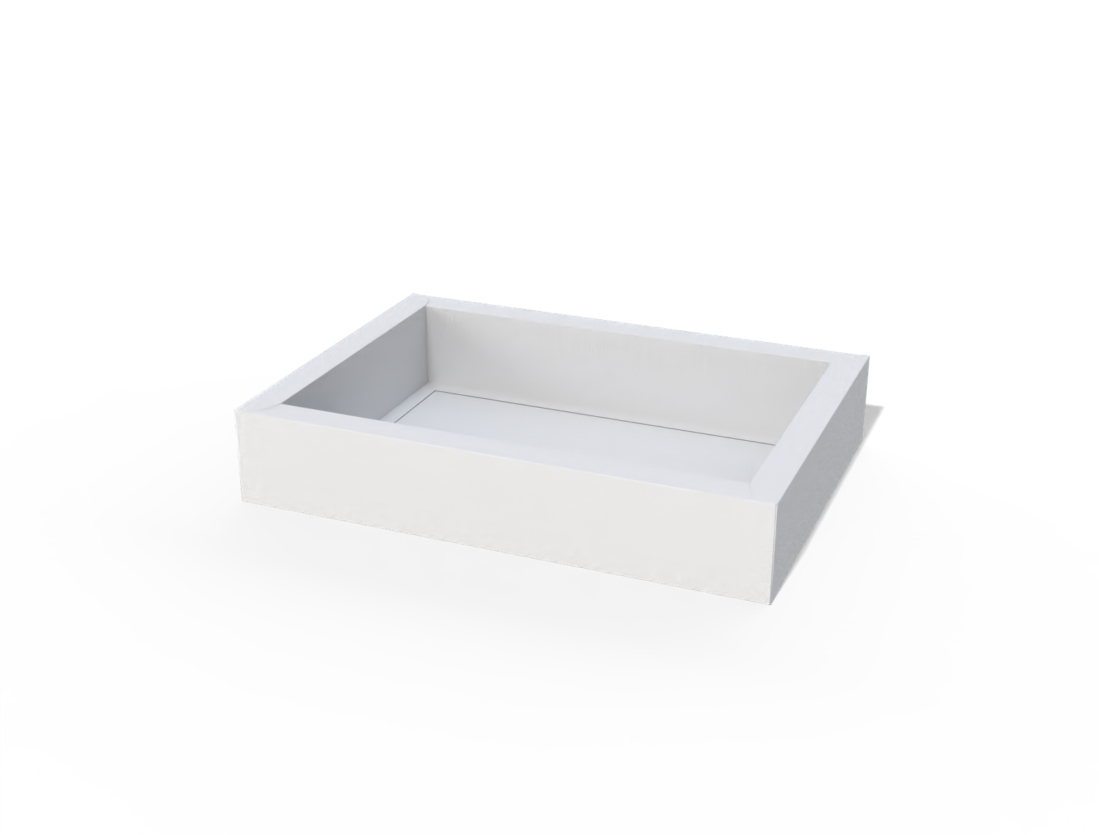 Food tray box — White paperboard
