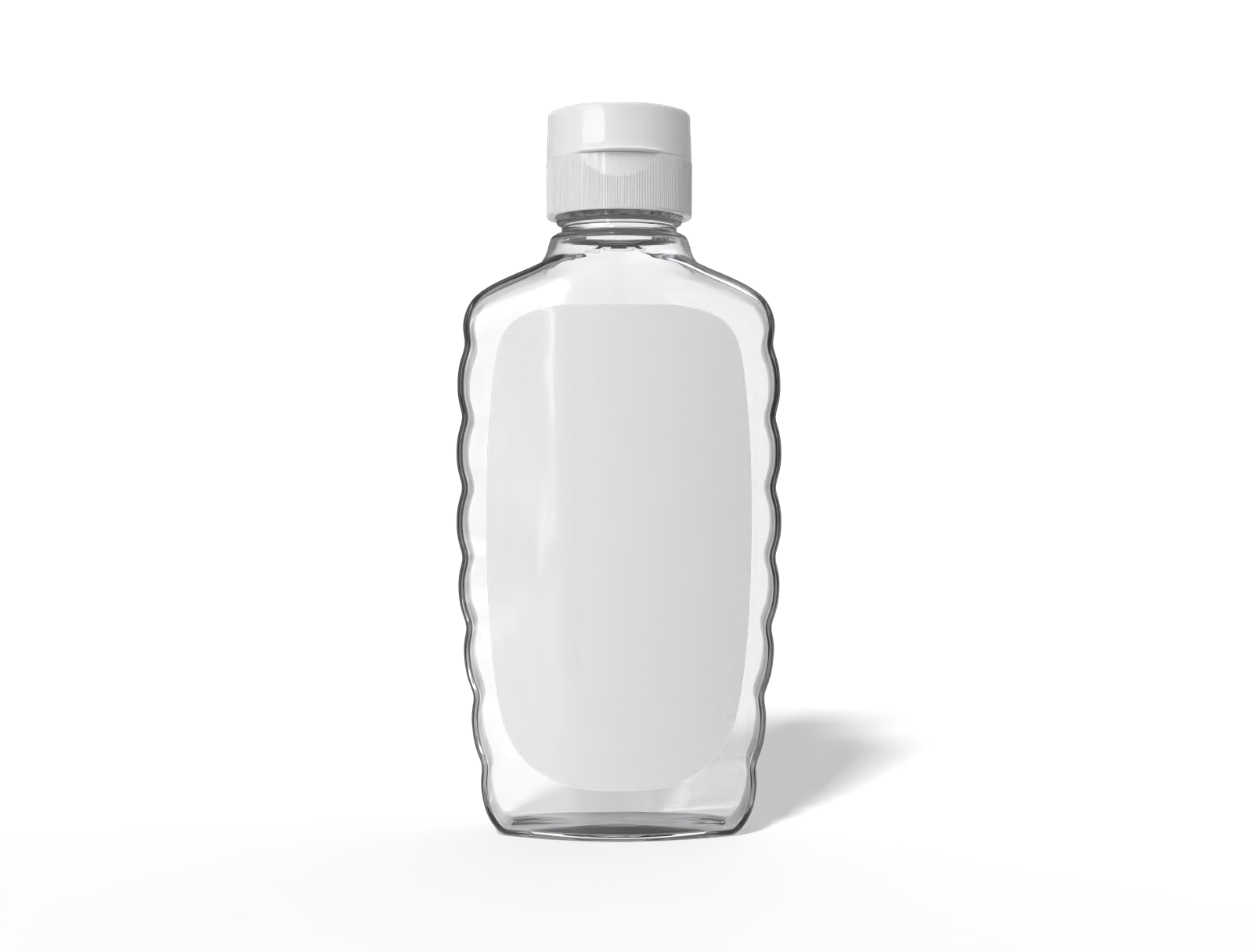 Plastic honey bottle — Glossy plastic