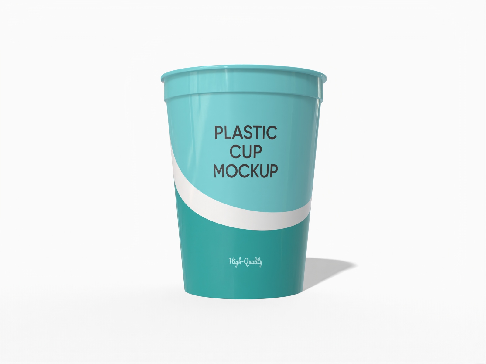 Disposable plastic cup — Glossy plastic