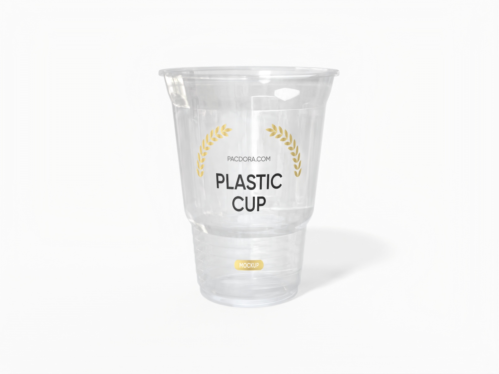Disposable cup — Clear glossy plastic
