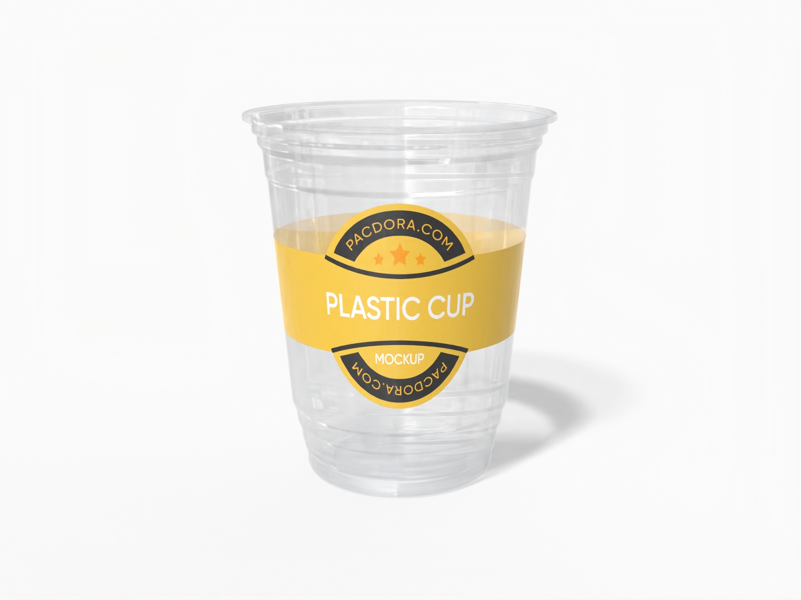 Plastic cup — Clear glossy plastic