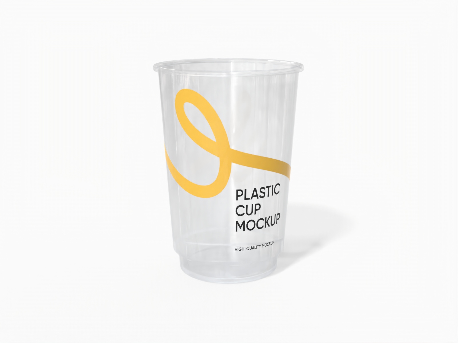 Plastic cup — Glossy plastic