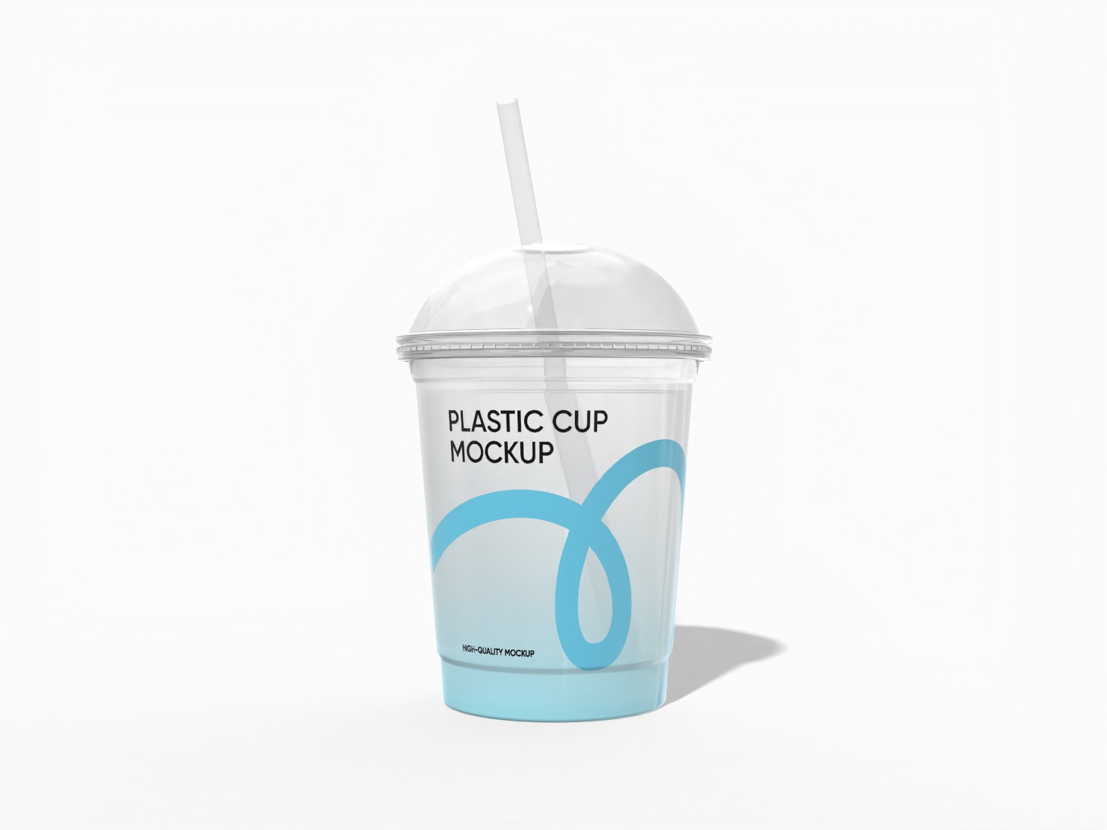Clear plastic cup — Glossy plastic