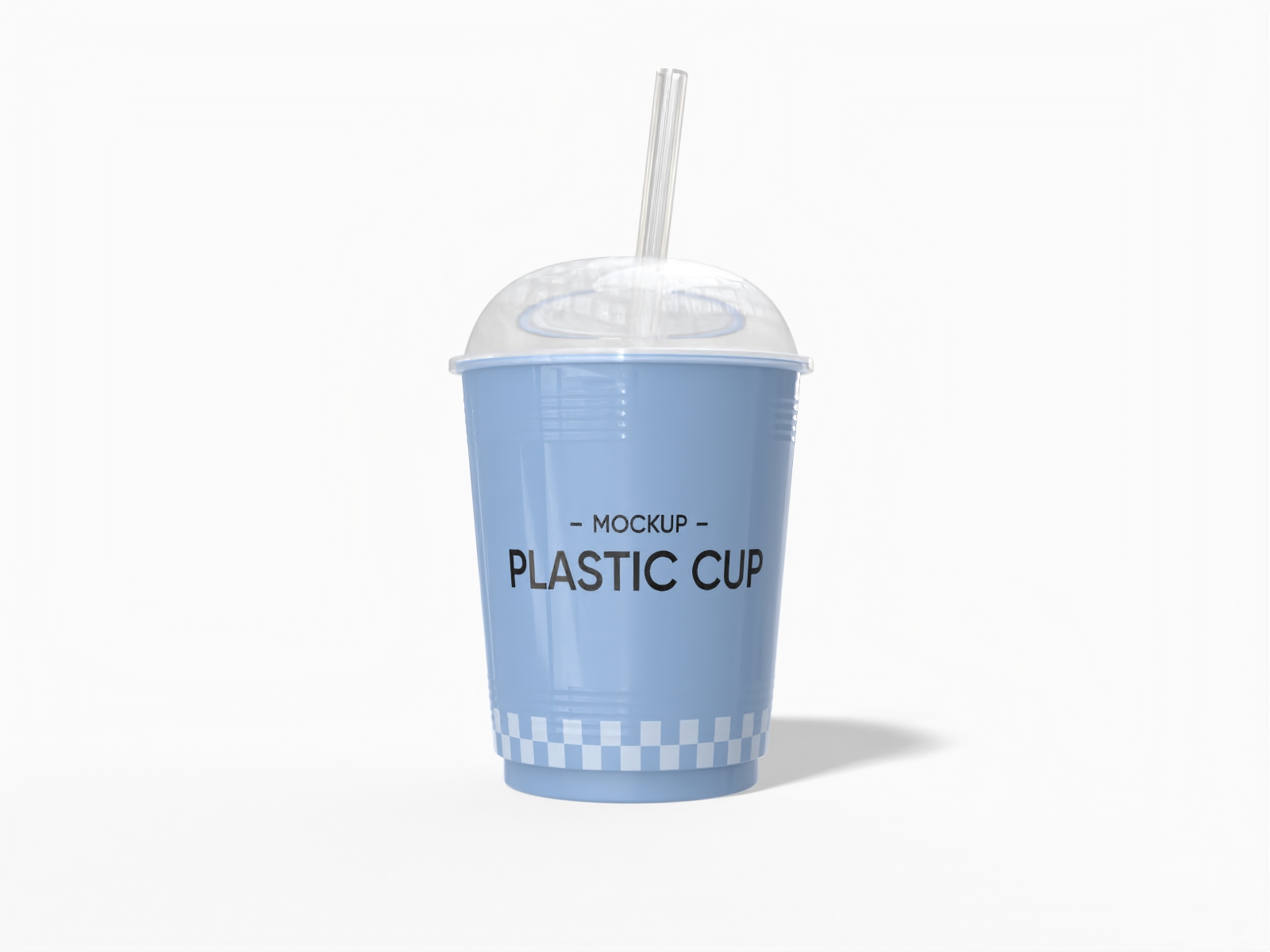 Plastic smoothie cup — Glossy plastic