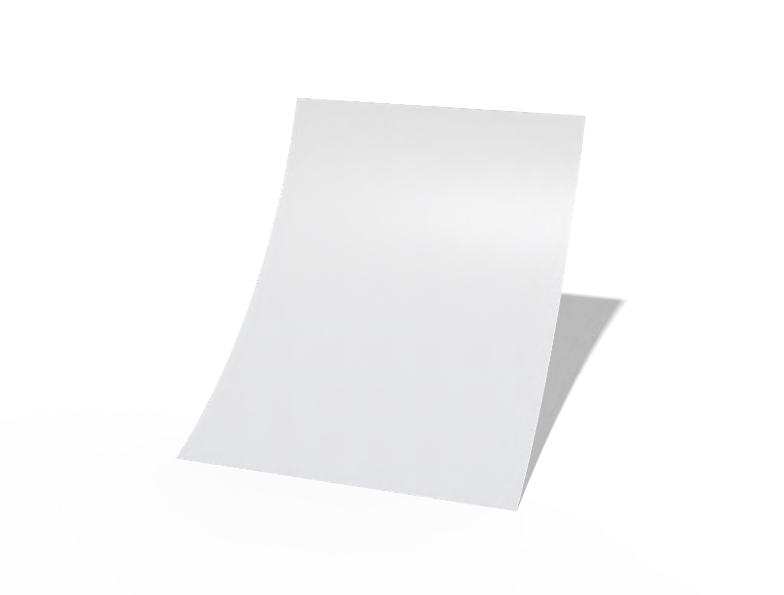 A4 menu flyer — Coated paper