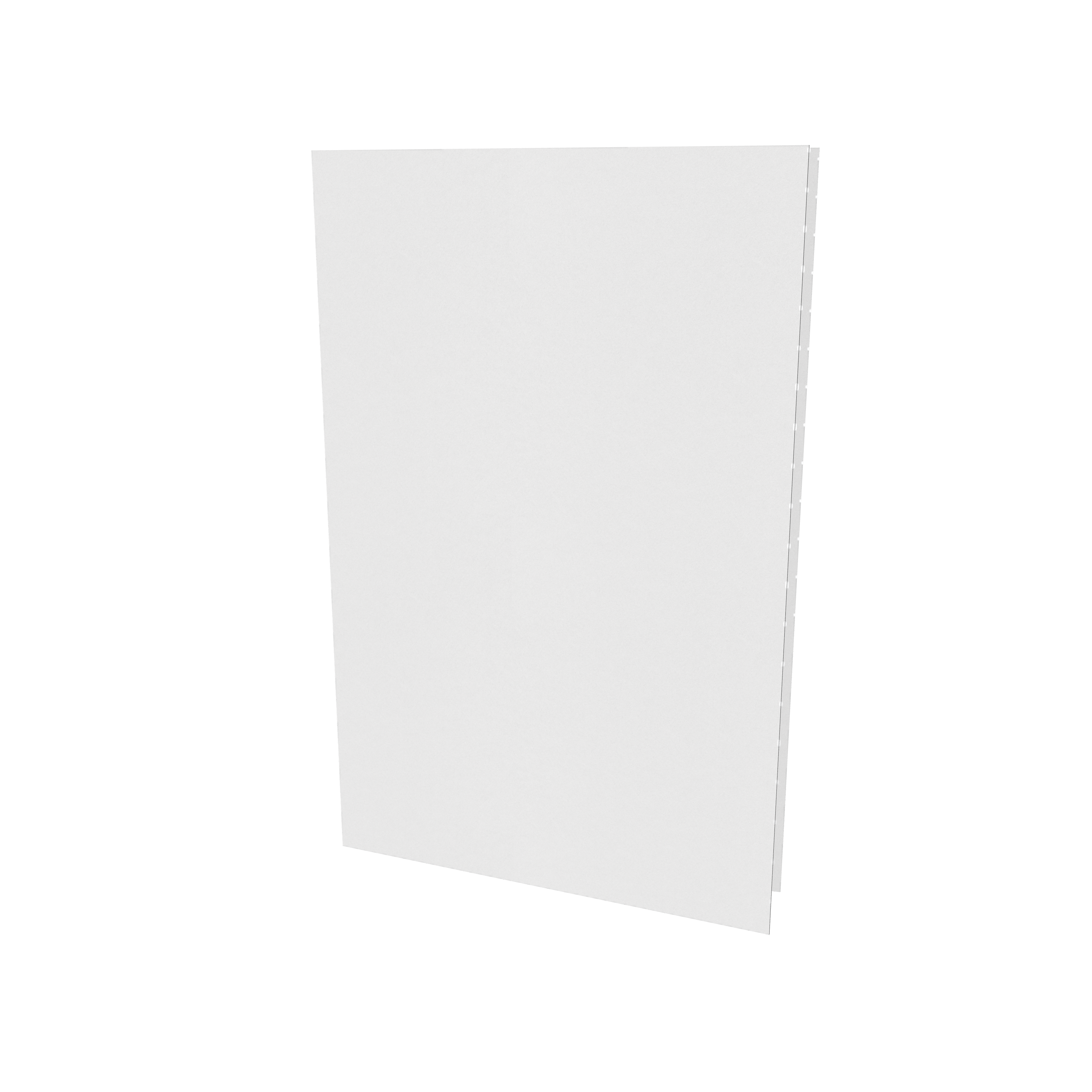 Single-fold brochure — White paperboard