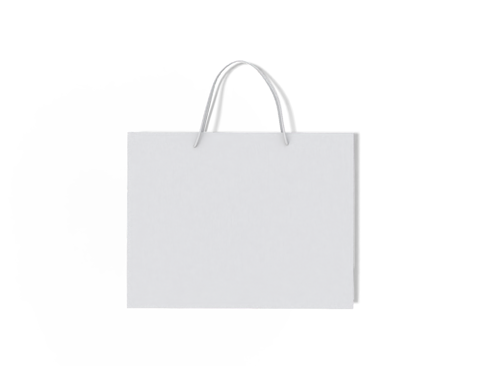 Rope handle bag — White paperboard