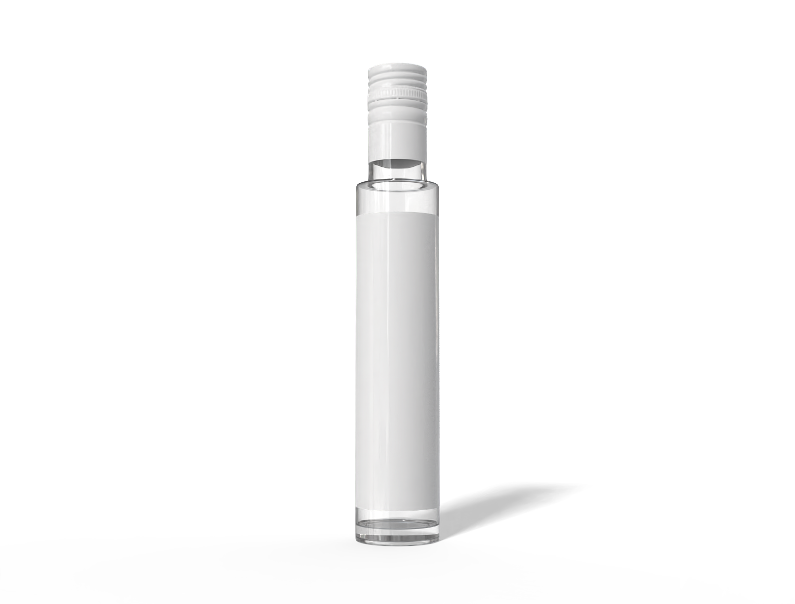 Long bottle — Glossy glass