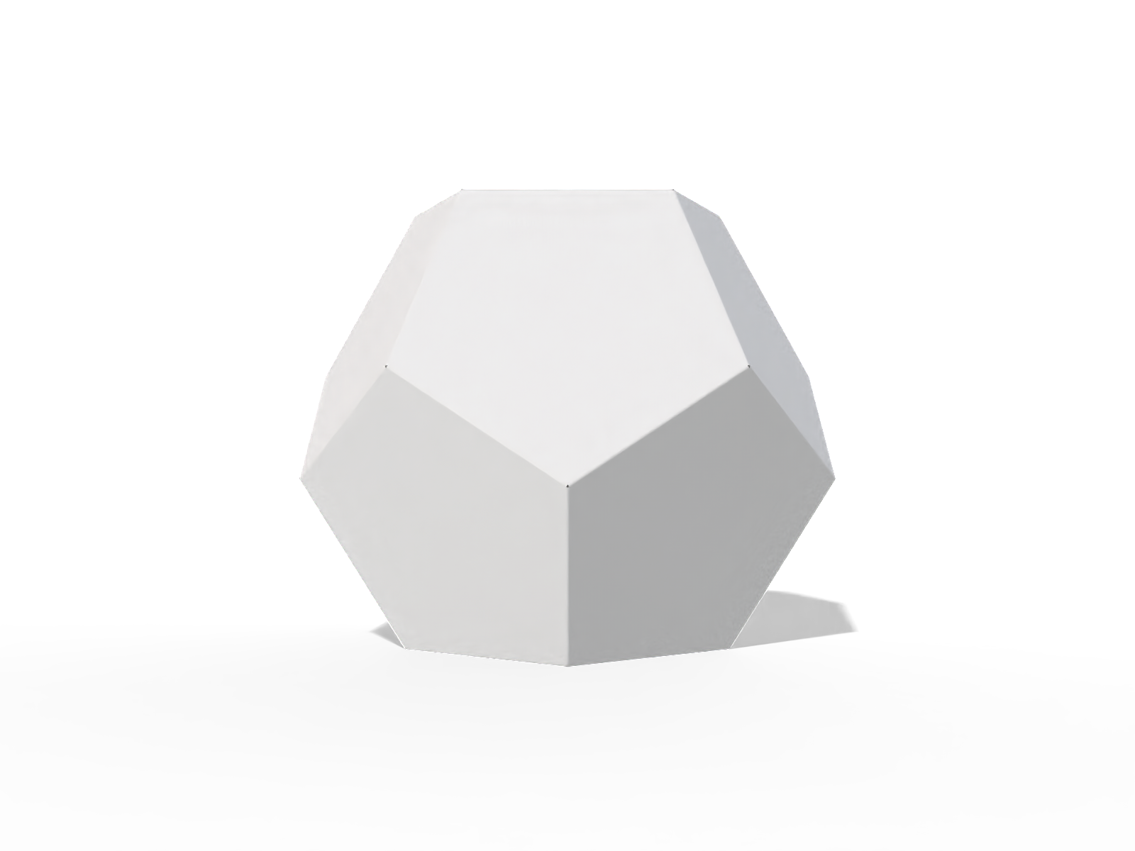 Icosahedron — 300 gsm white paperboard(0.42mm)