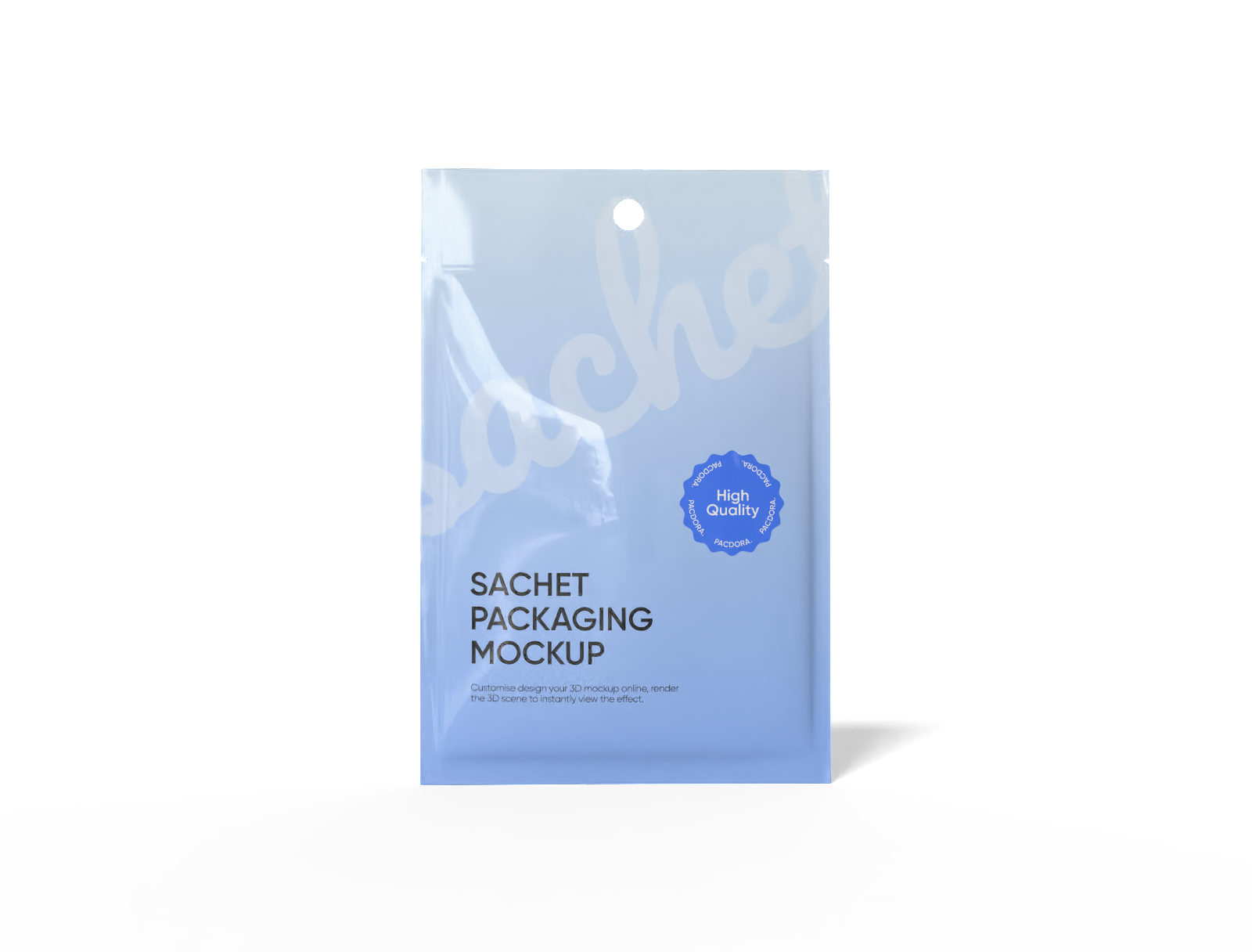 Sachet packaging — Glossy plastic