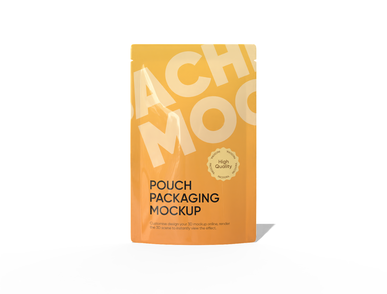Pouch packaging — Glossy plastic