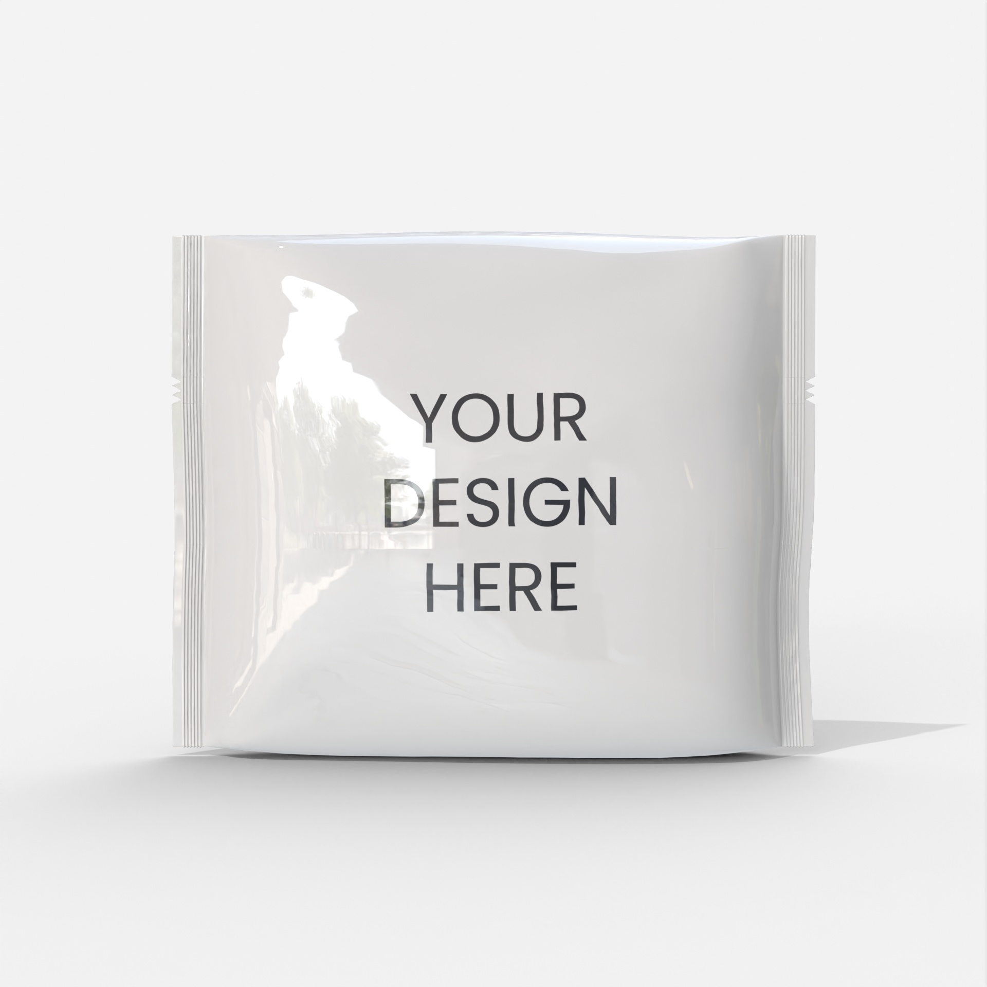 Sachet packaging — Glossy plastic