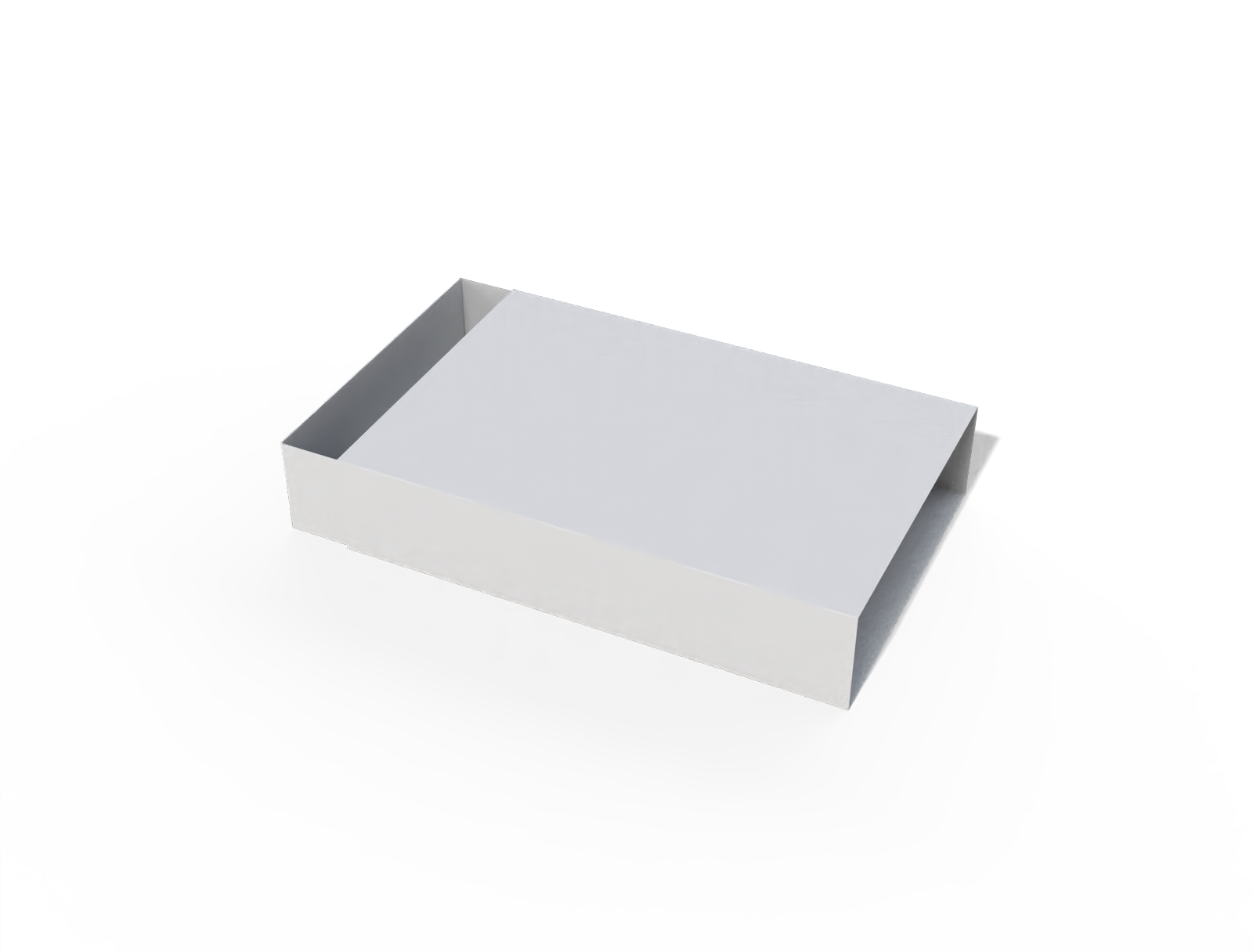 Cookie sleeve box — White paperboard
