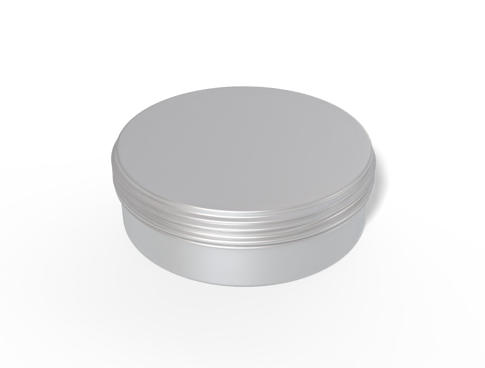 Round tin can — Matte metal