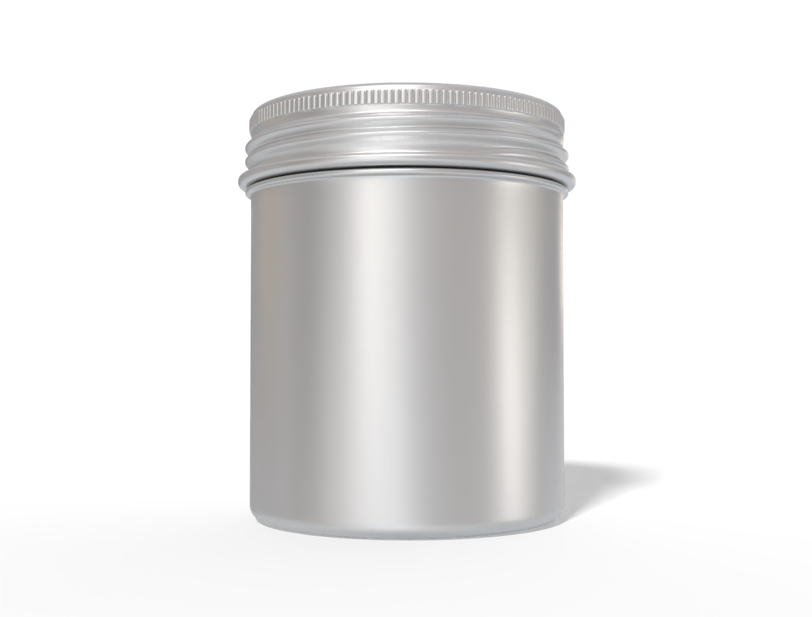 Round tea can — Matte metal