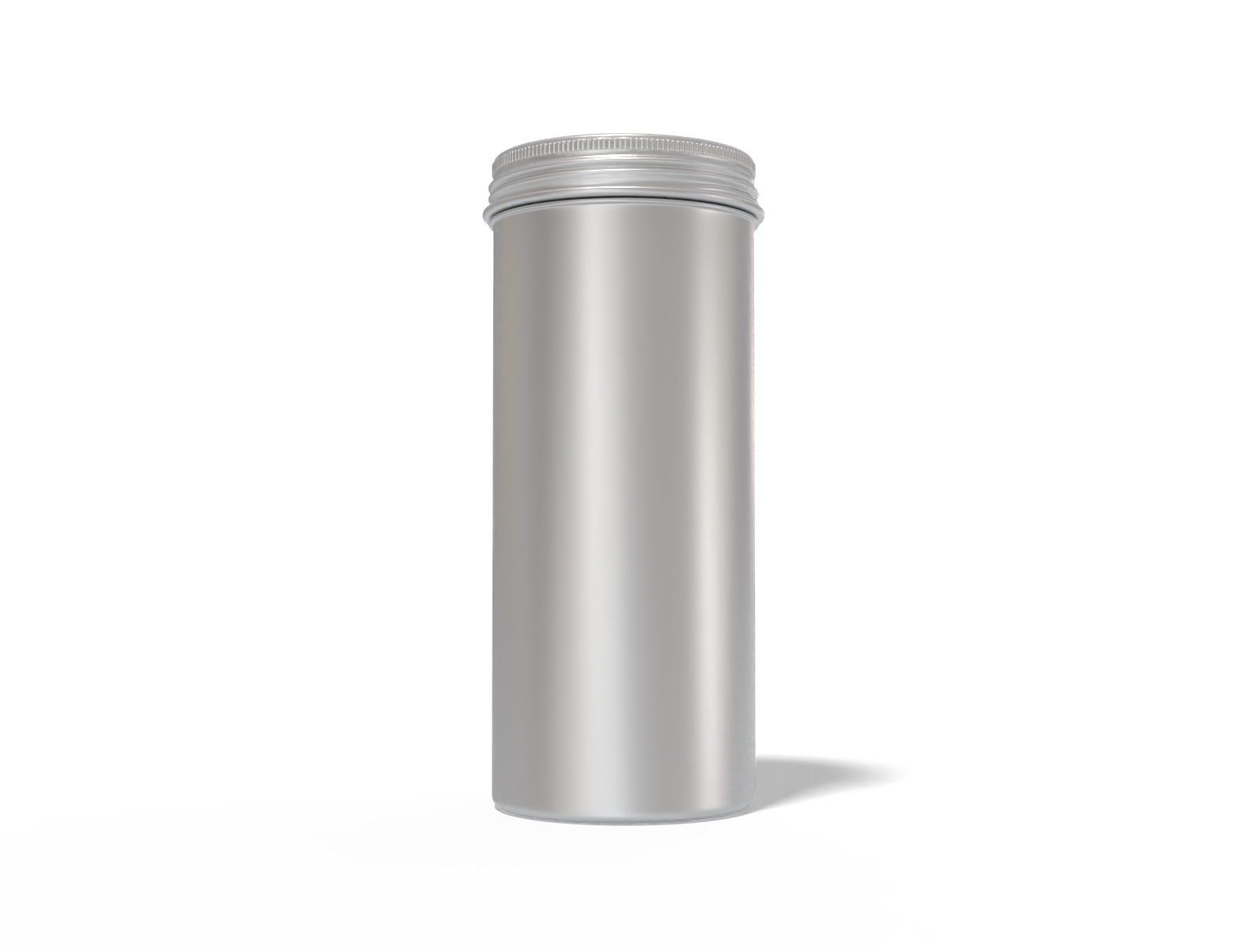 Tall tea can — Matte metal