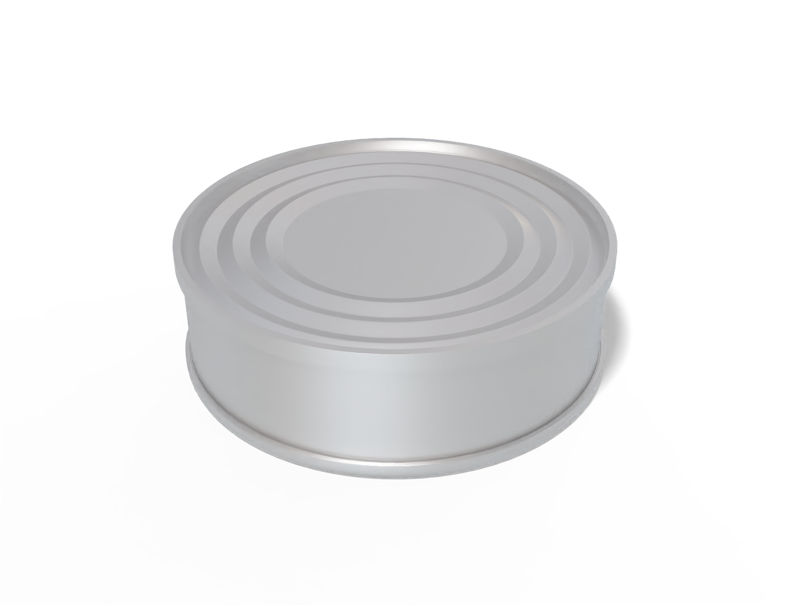 Short food can — Matte metal