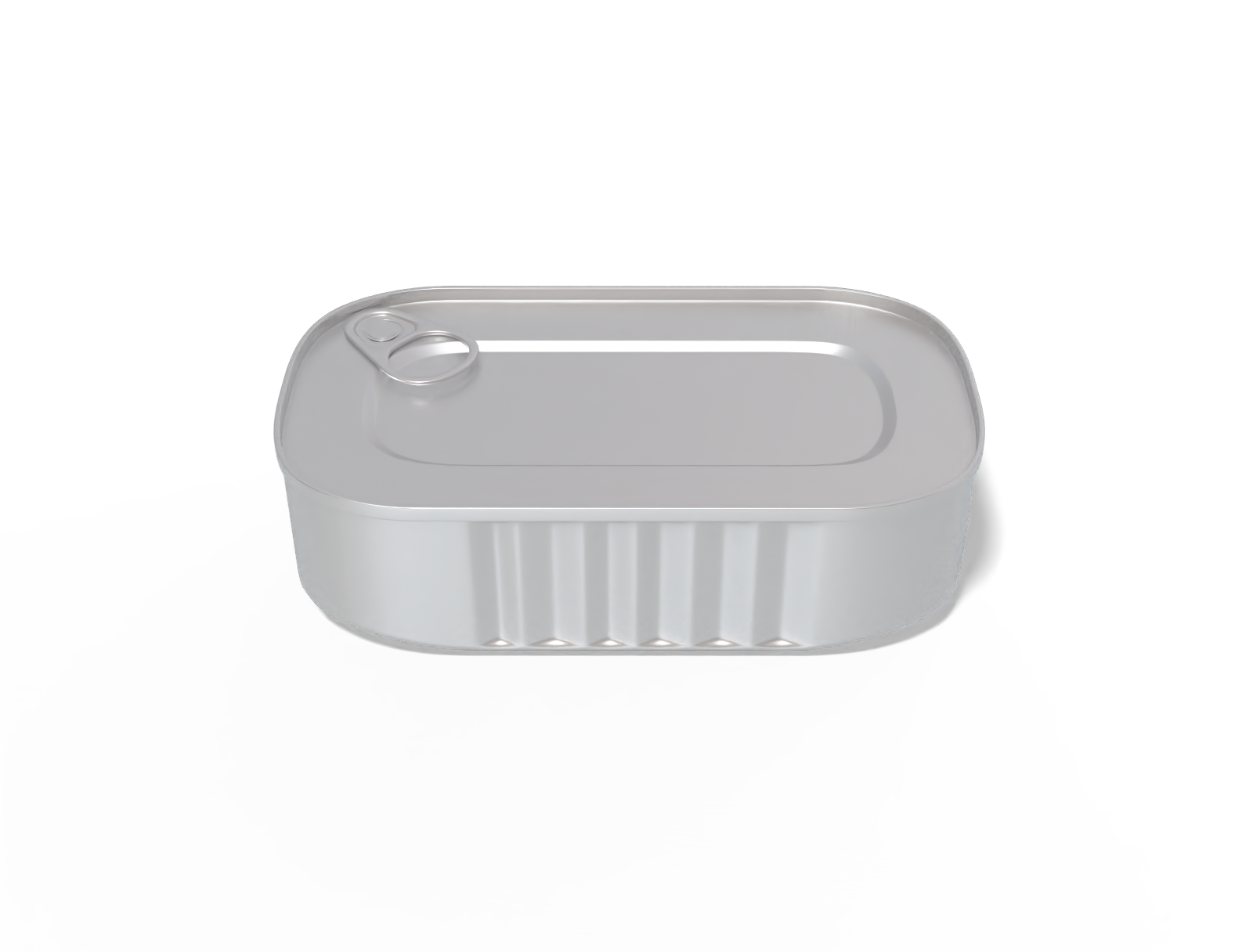 Rounded sardine can — Matte metal