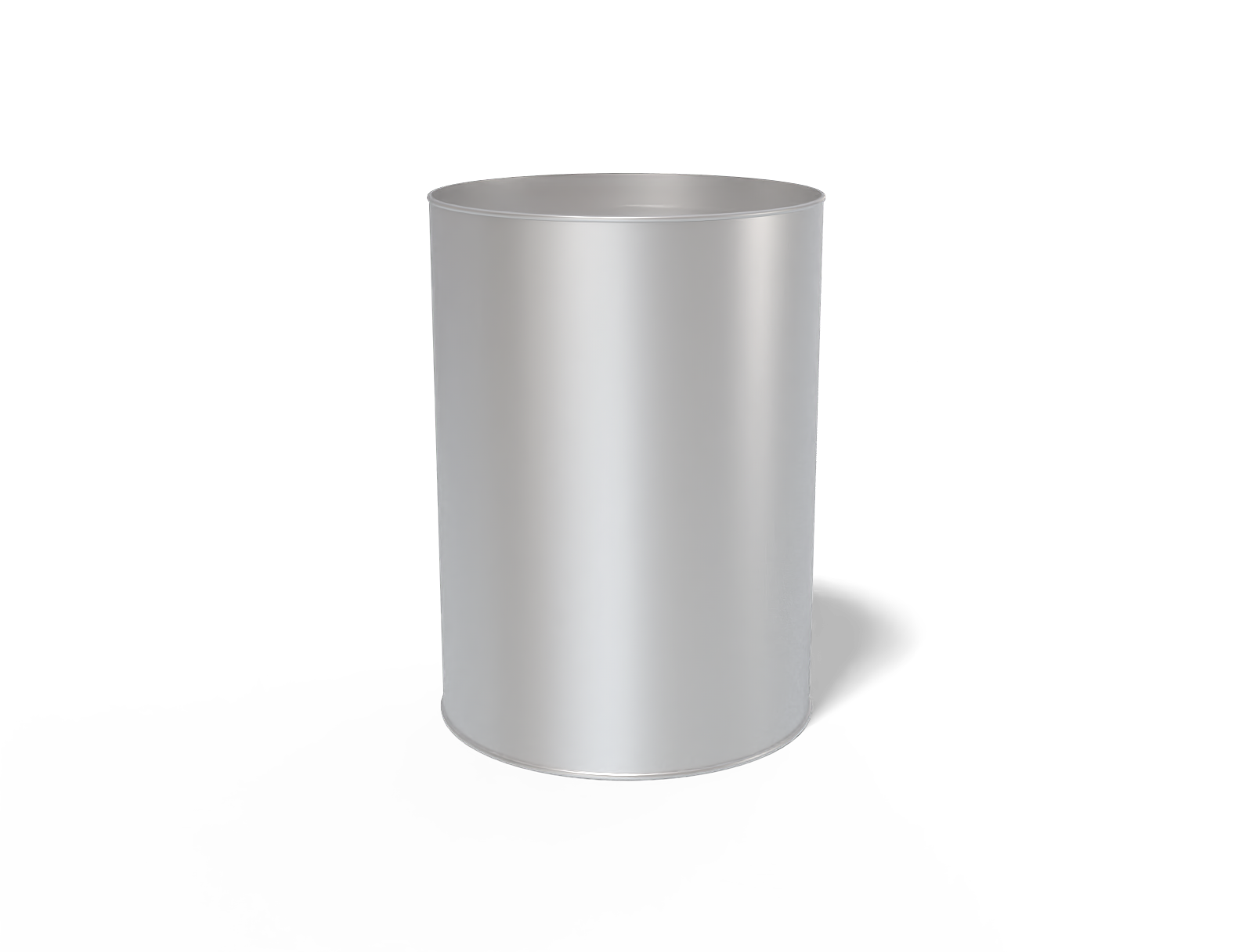 Round coffee can — Matte metal