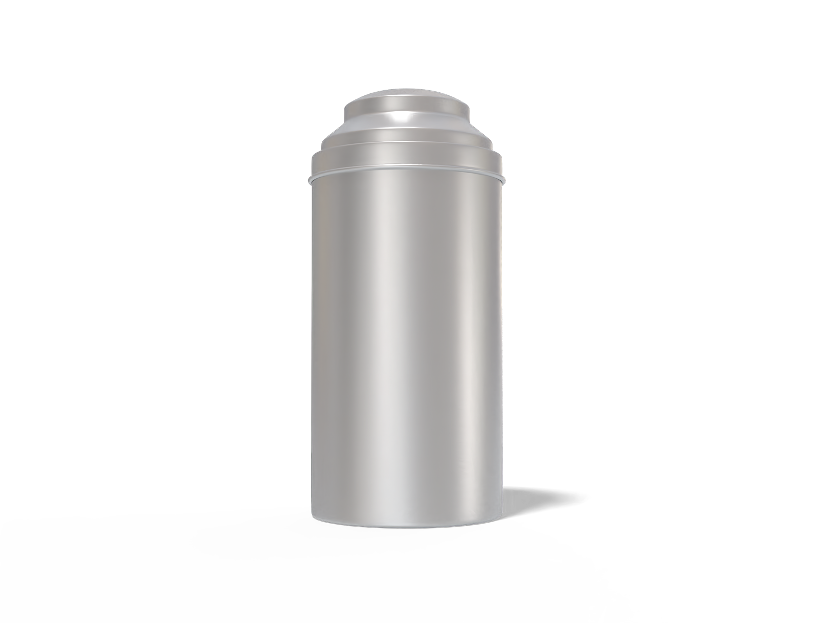 White coffee can — Matte metal