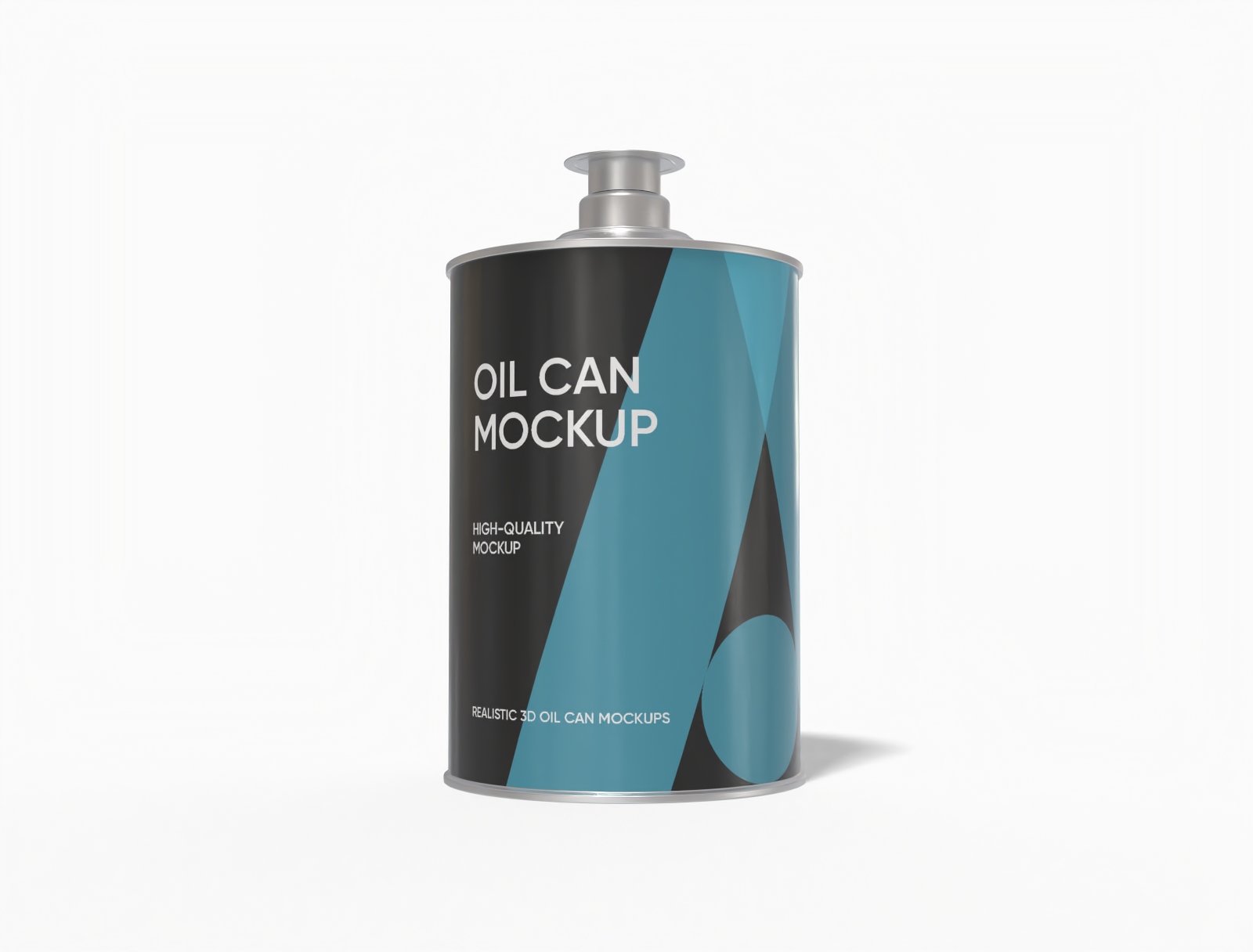 Spout oil can — Matte metal