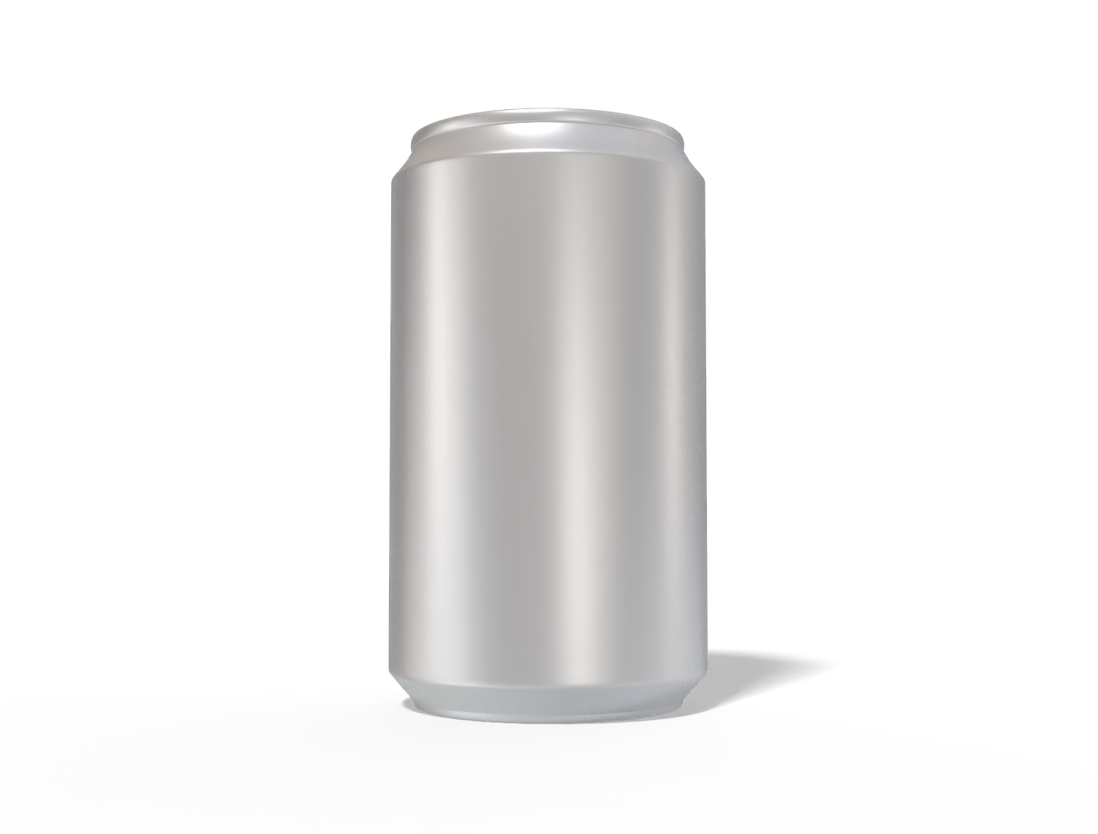 330 ml aluminum can — Matte metal
