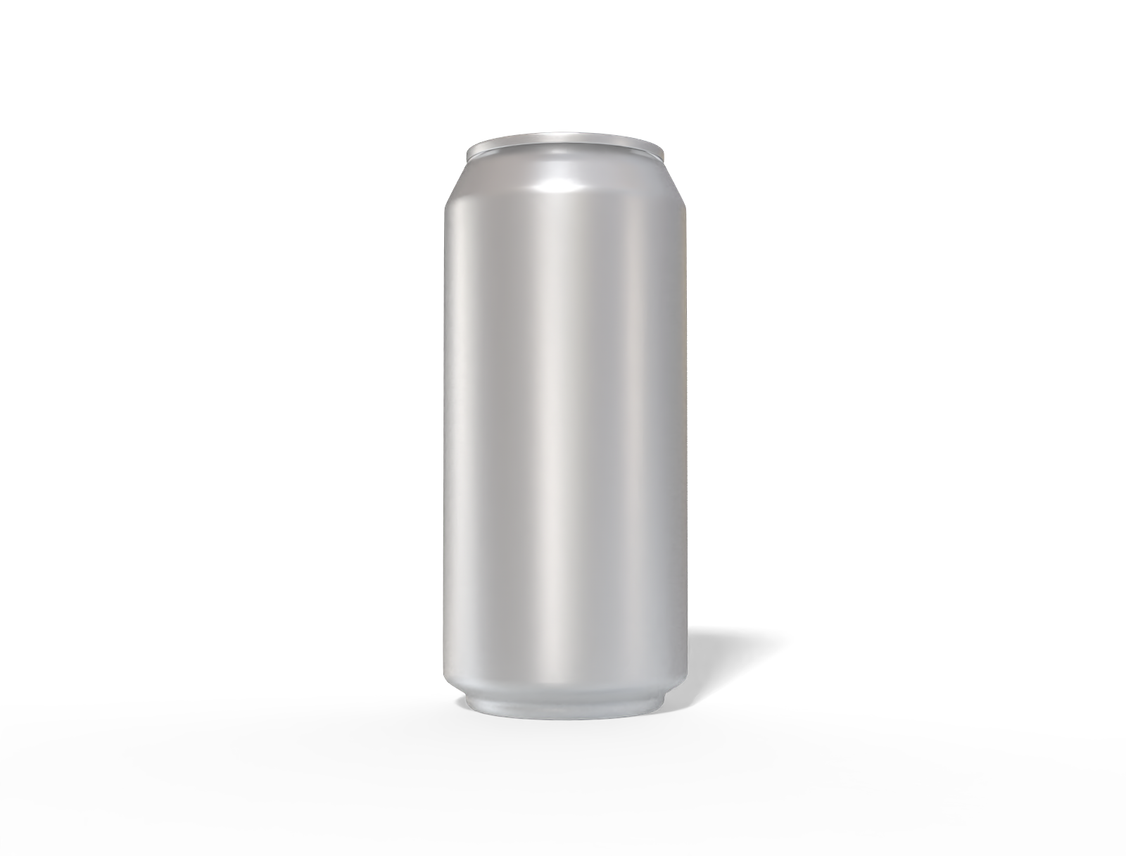 440 ml aluminum can — Matte metal