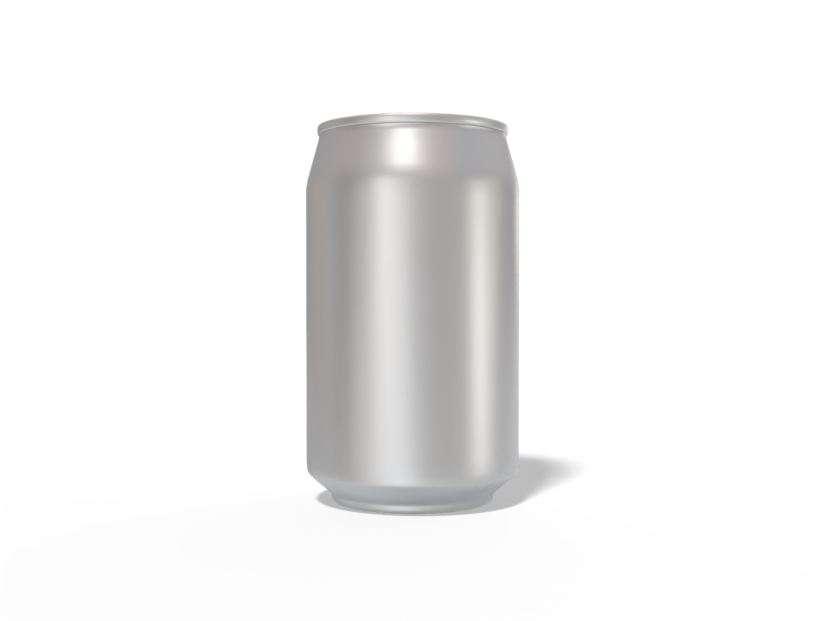 330 ml aluminum can — Matte metal
