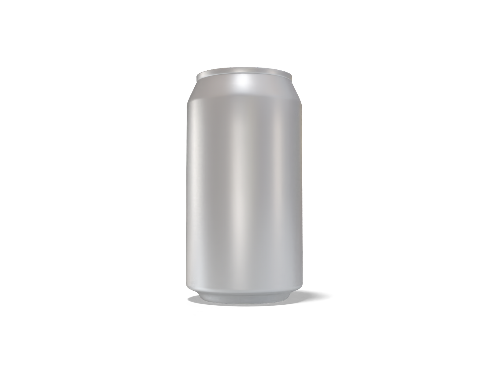 12 oz 355 ml aluminum standard can — Matte metal