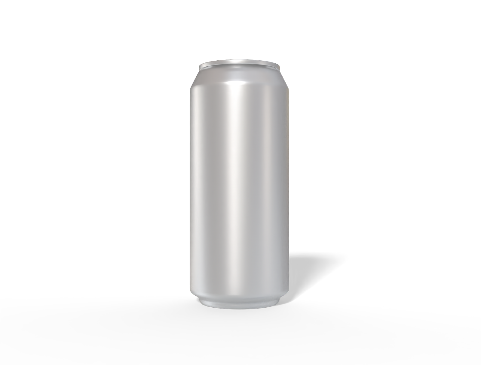 16 oz 473 ml aluminum can — Matte metal
