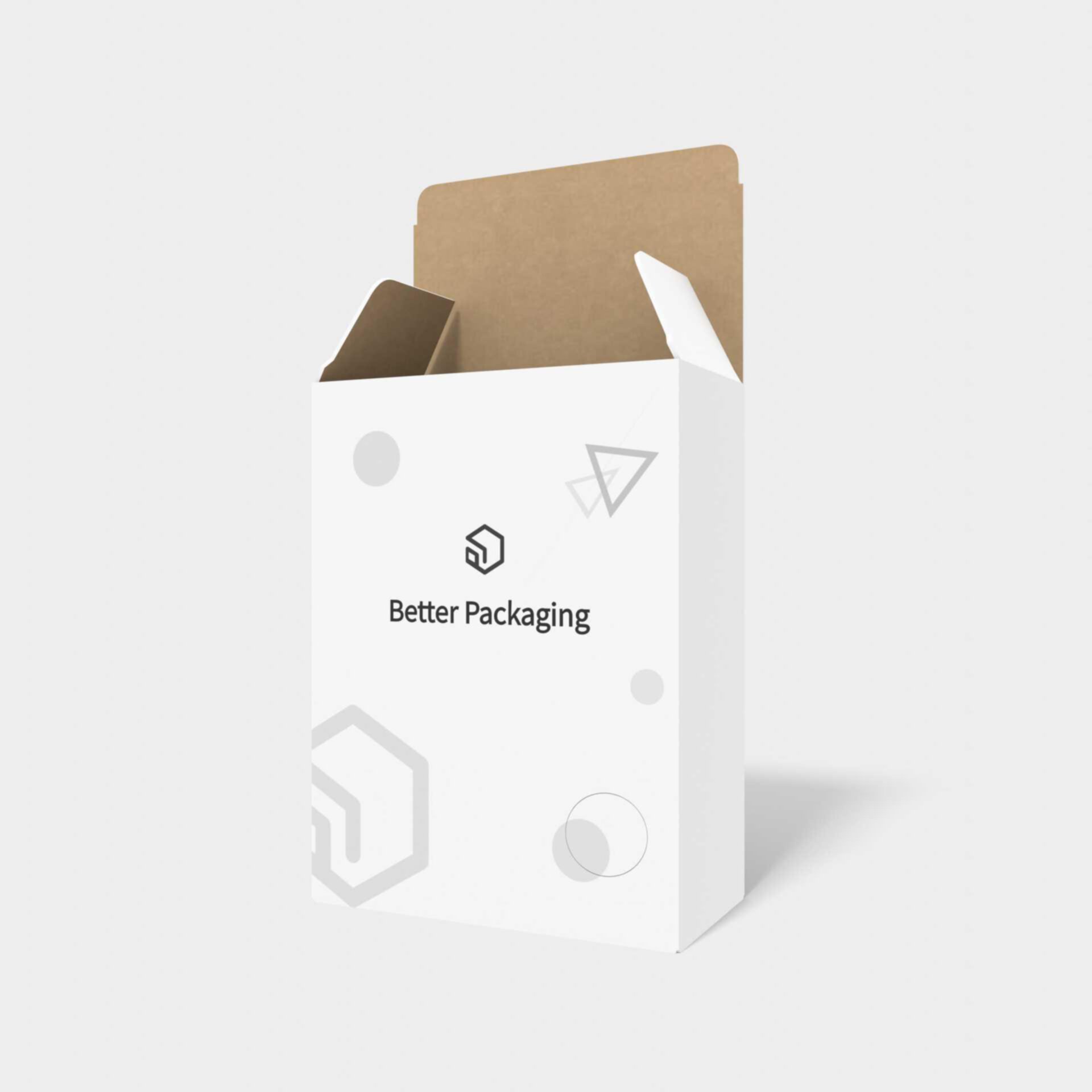 Auto bottome snap lock boxes back open 123 bottom — White paperboard
