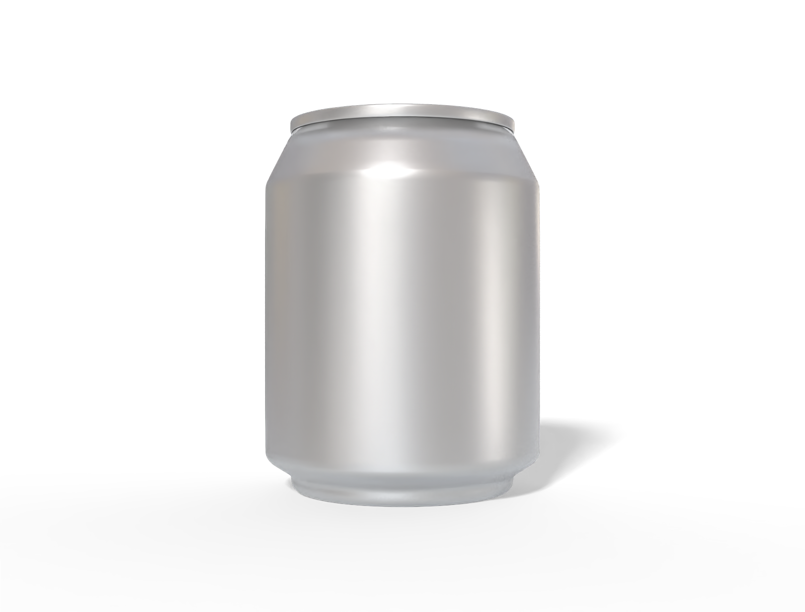 8 oz 237 ml aluminum can — Matte metal