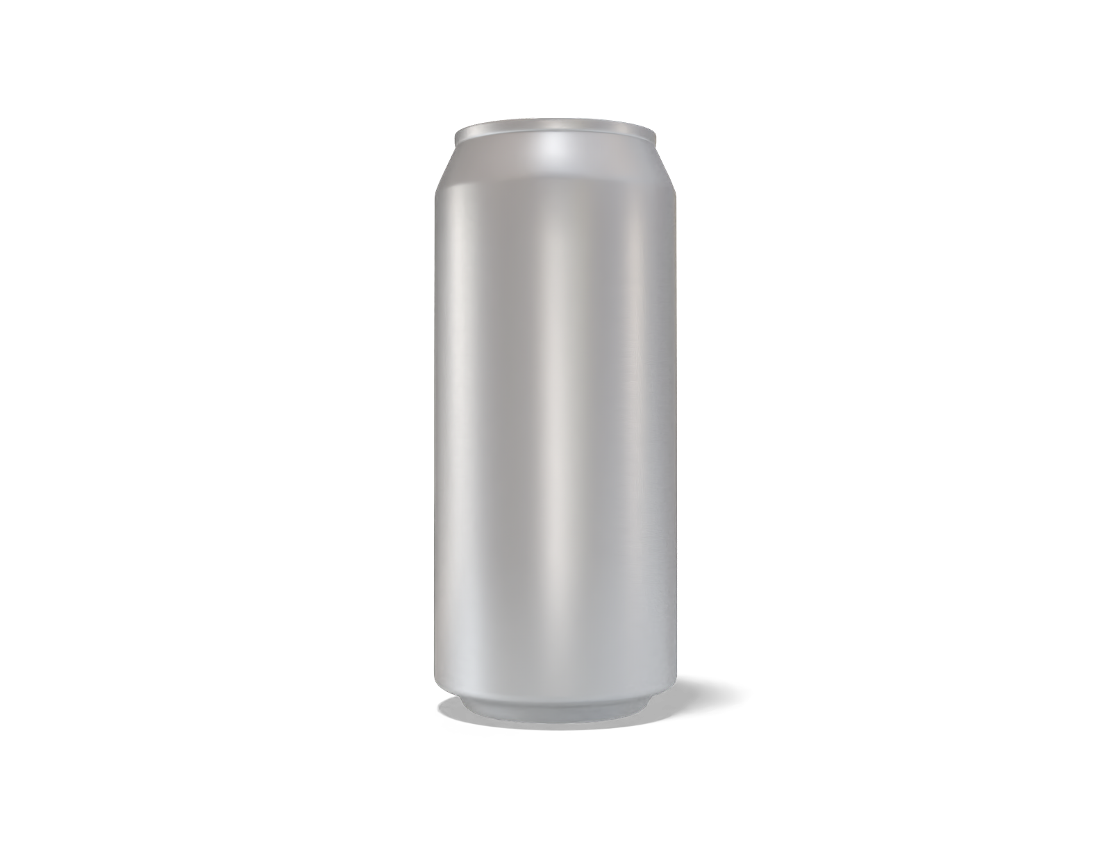 440 ml aluminum can — Matte metal