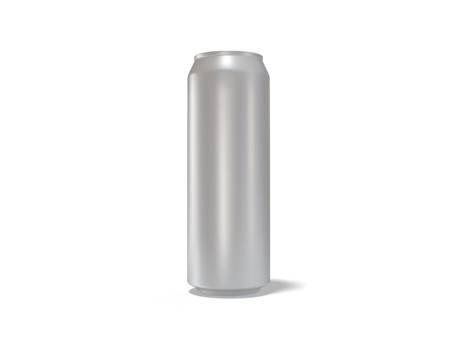 550 ml aluminum can — Matte metal