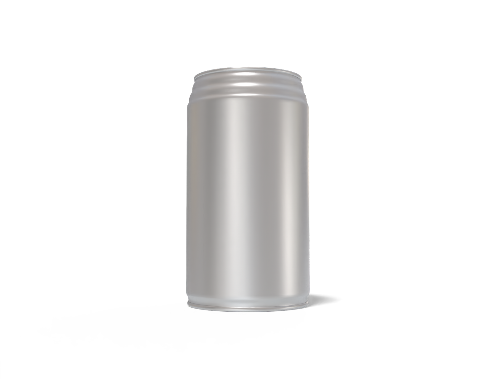 330 ml aluminum can — Matte metal