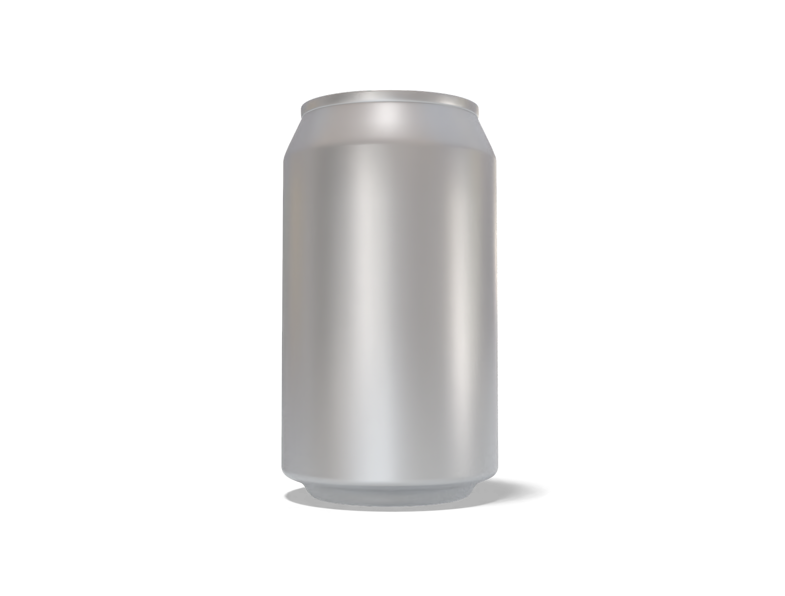 330 ml aluminum can — Matte metal