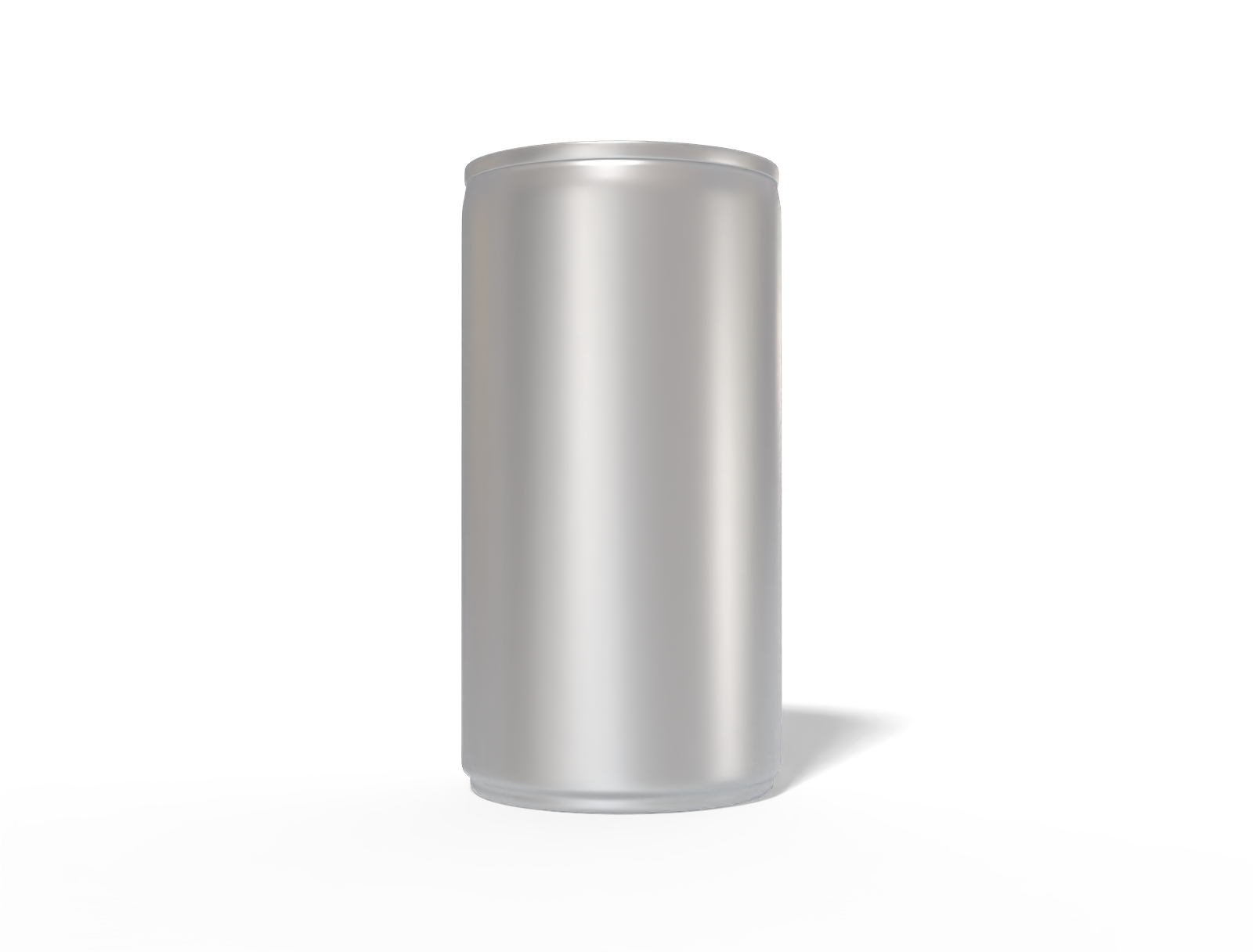 185 ml slim aluminum can — Matte metal