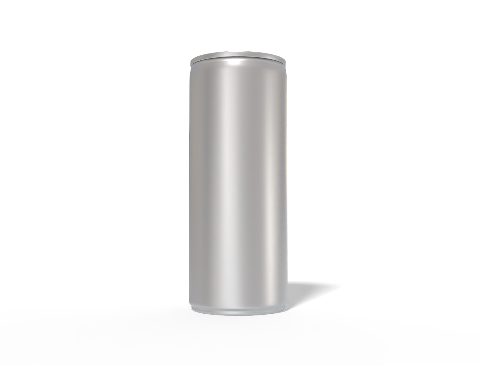250 ml slim aluminum can — Matte metal